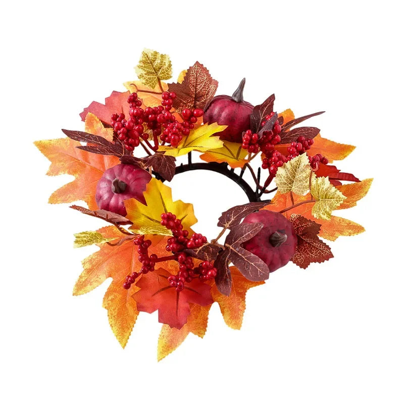 Pumpkin Berry Harvest Wreath Exquisite Workmanship Autumn Floral