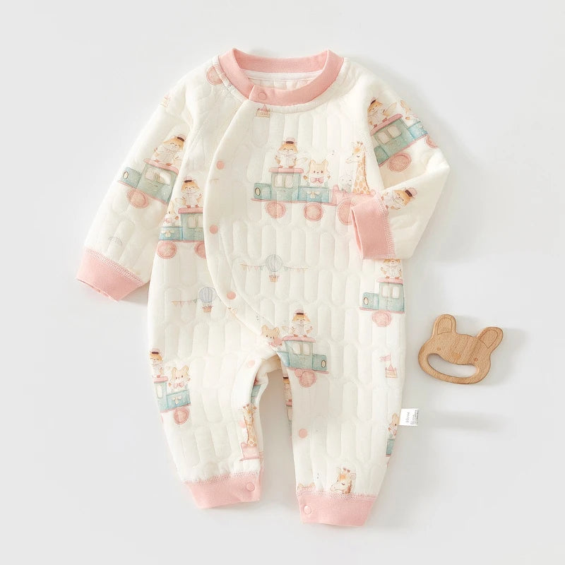 Unisex Baby Soft Cotton Romper for Autumn&Winter Newborn Cute Bear