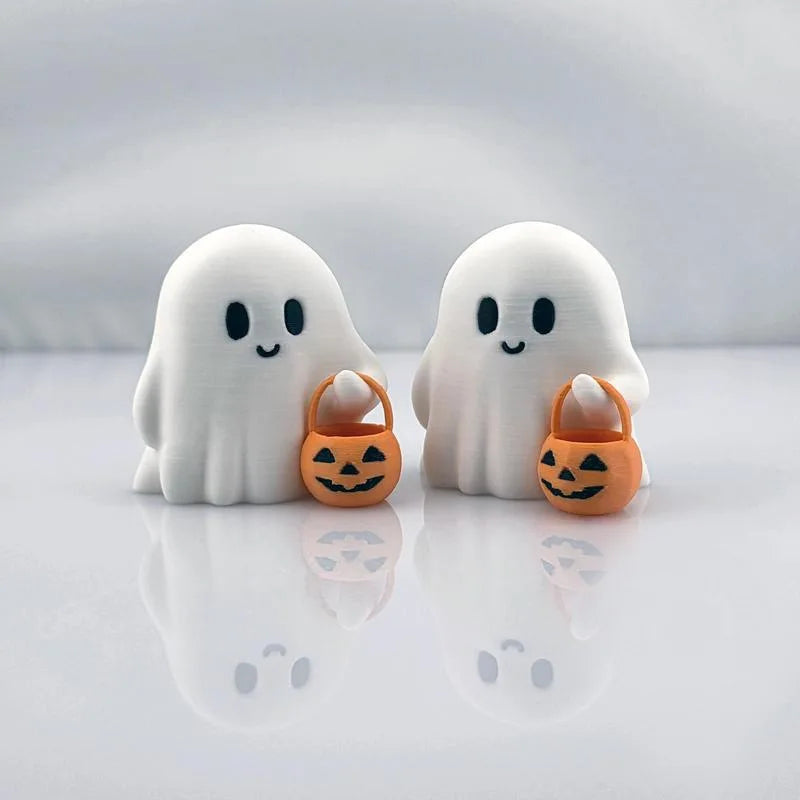 Cute Anime Style Pumpkin Statue - Halloween Decoration, Durable Handicrafts