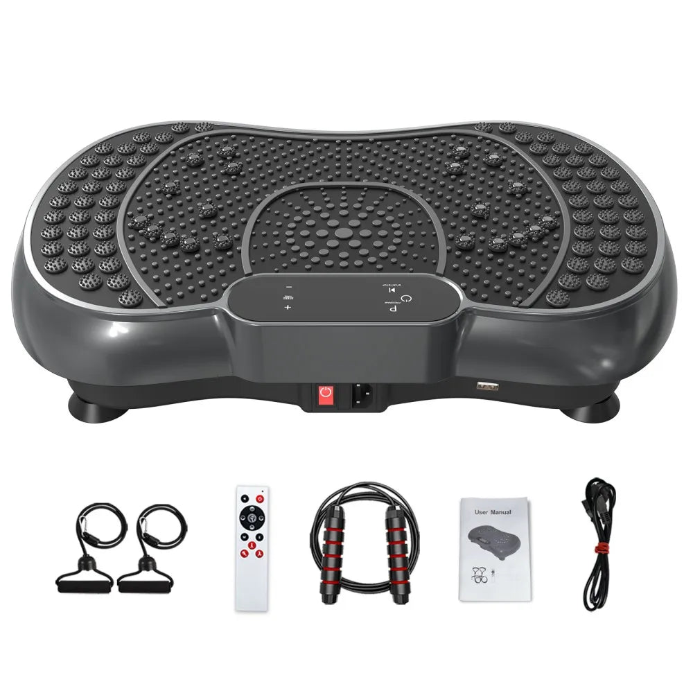 Bigzzia Vibration Plate 99 Intensity Levels Fitness Equipment for Home Full Body