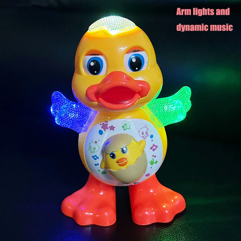 Electric Dancing Duck Funny Blink Eyes Flashing Light Shake The Body