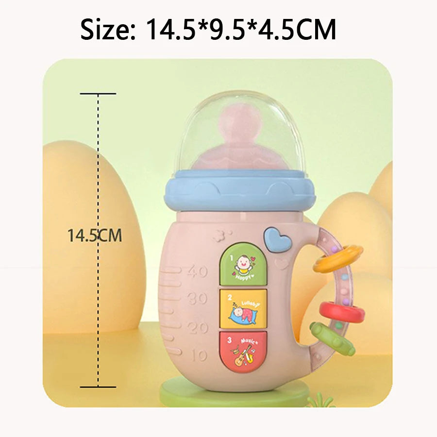 Baby pacifier rattle toys educational early education with lights and music