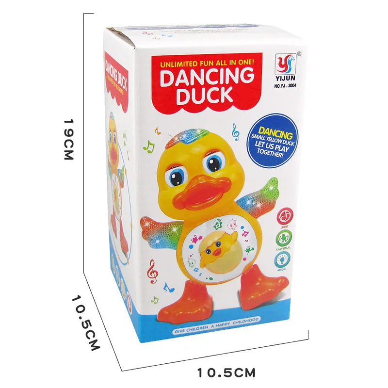 Electric Dancing Duck Funny Blink Eyes Flashing Light Shake The Body