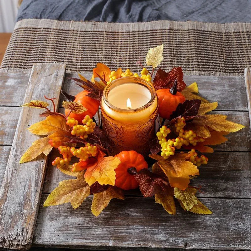 Pumpkin Berry Harvest Wreath Exquisite Workmanship Autumn Floral