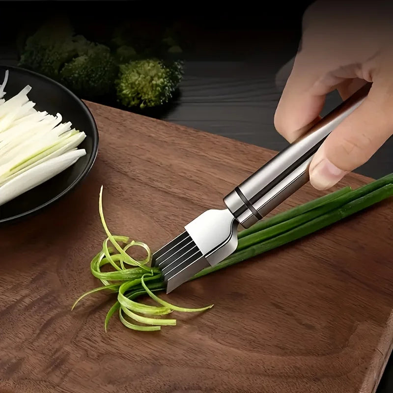 Stainless Steel Shred Silk The Knife Vegetable Garlic Cutter Food Speedy Chopper