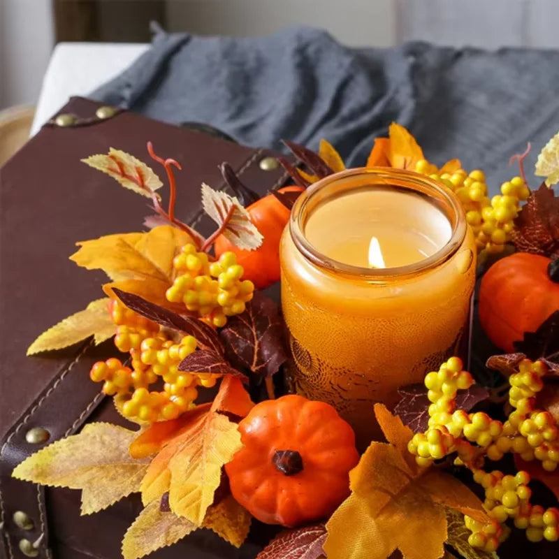 Pumpkin Berry Harvest Wreath Exquisite Workmanship Autumn Floral