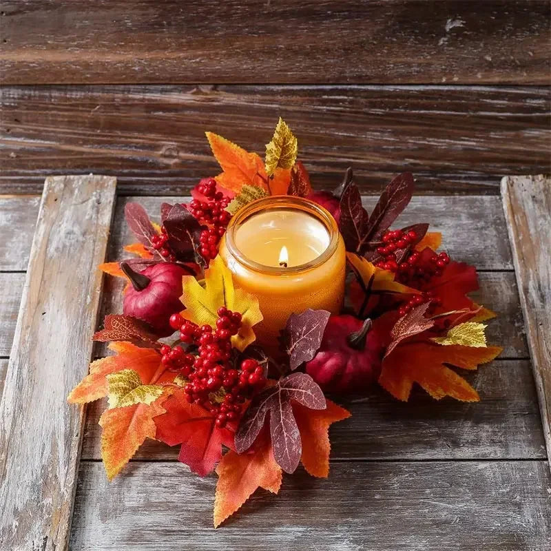 Pumpkin Berry Harvest Wreath Exquisite Workmanship Autumn Floral