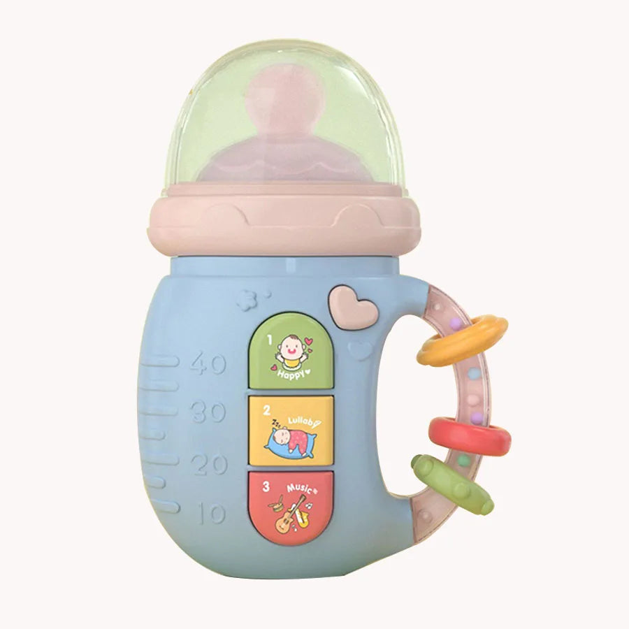Baby pacifier rattle toys educational early education with lights and music