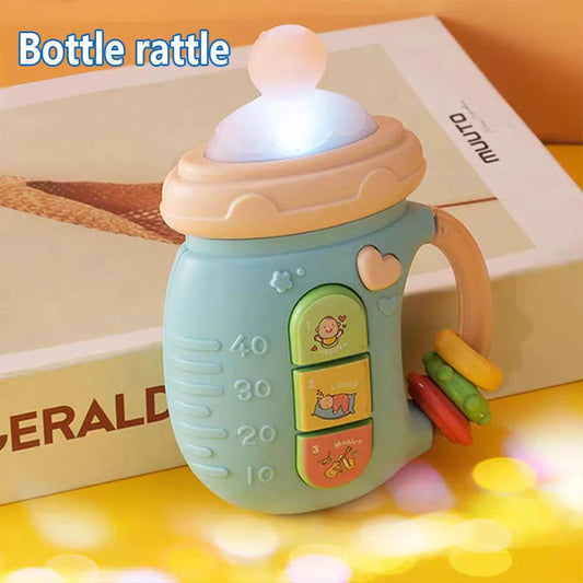 Baby pacifier rattle toys educational early education with lights and music