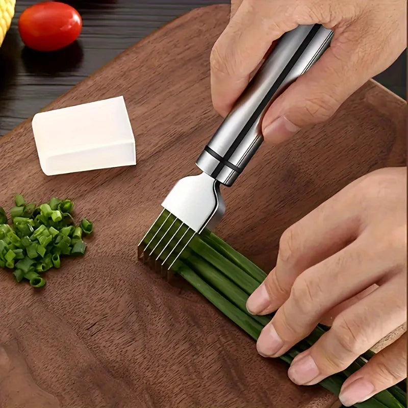 Stainless Steel Shred Silk The Knife Vegetable Garlic Cutter Food Speedy Chopper