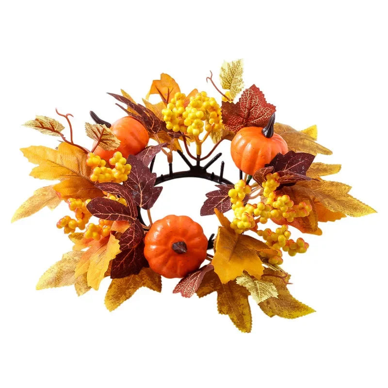 Pumpkin Berry Harvest Wreath Exquisite Workmanship Autumn Floral