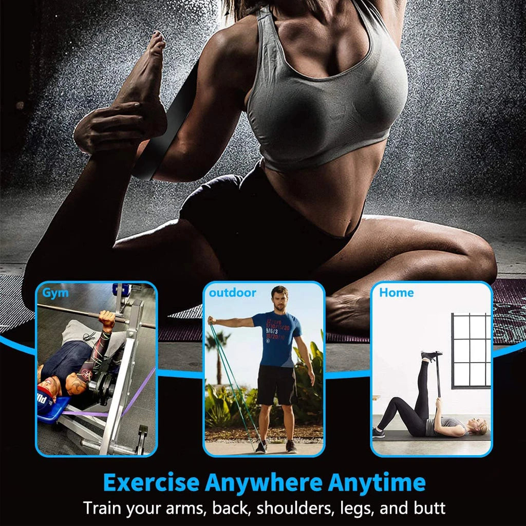 Training Gum Resistance Bands Gym Home Fitness Expander Yoga Pull Up